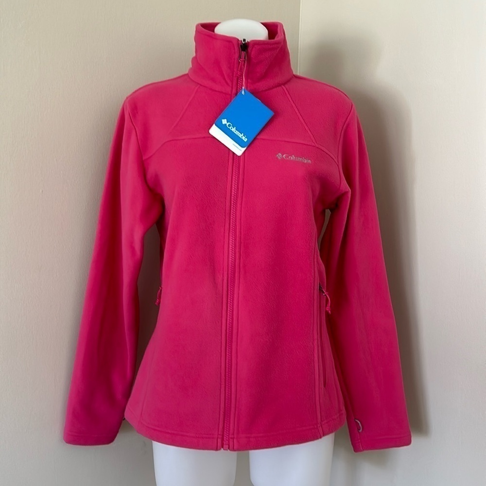 (NWT) Columbia Women’s Falls II Full-Zip Fleece Pink Jacket, Small